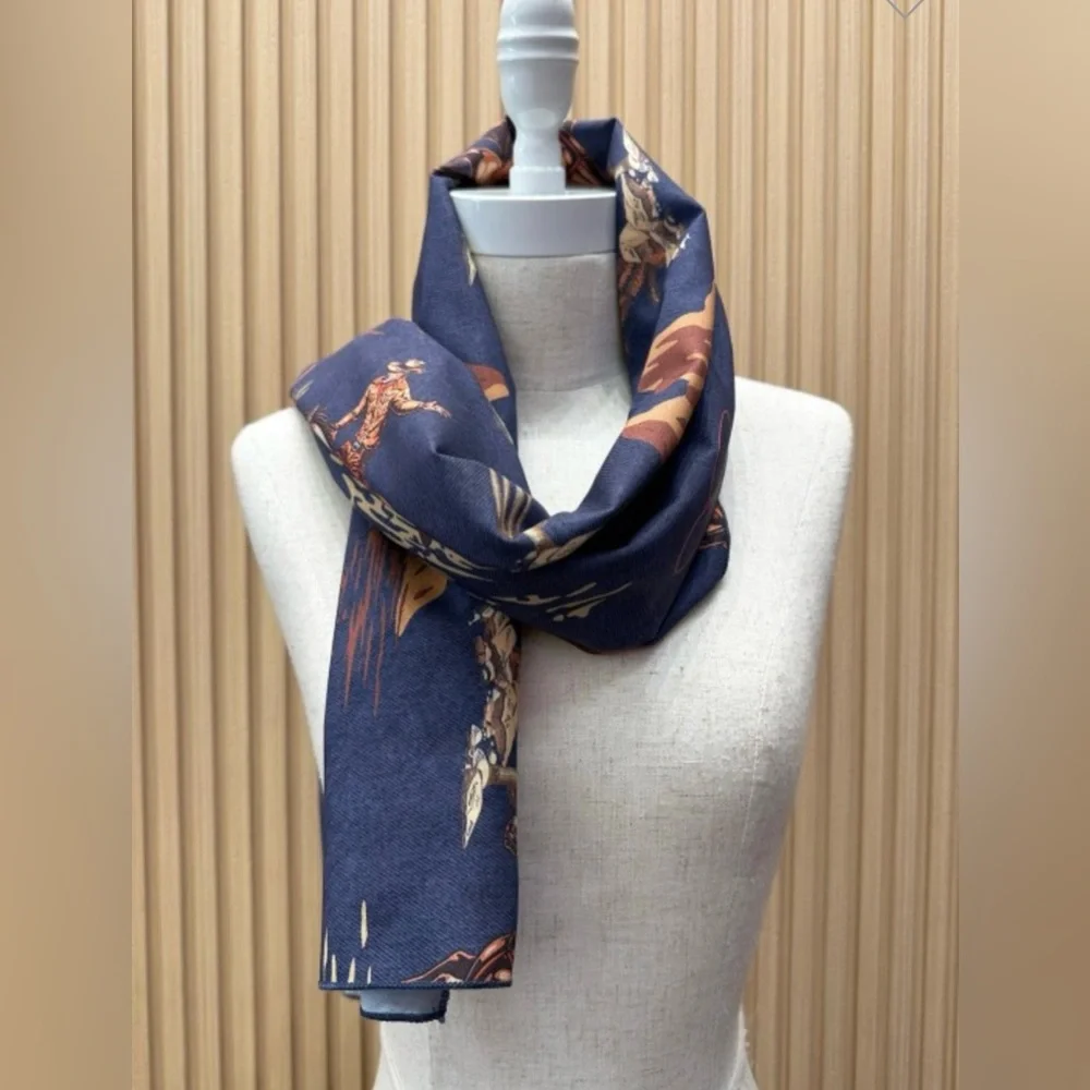 Desert Cowboy Long Scarf - Picture 2 of 4